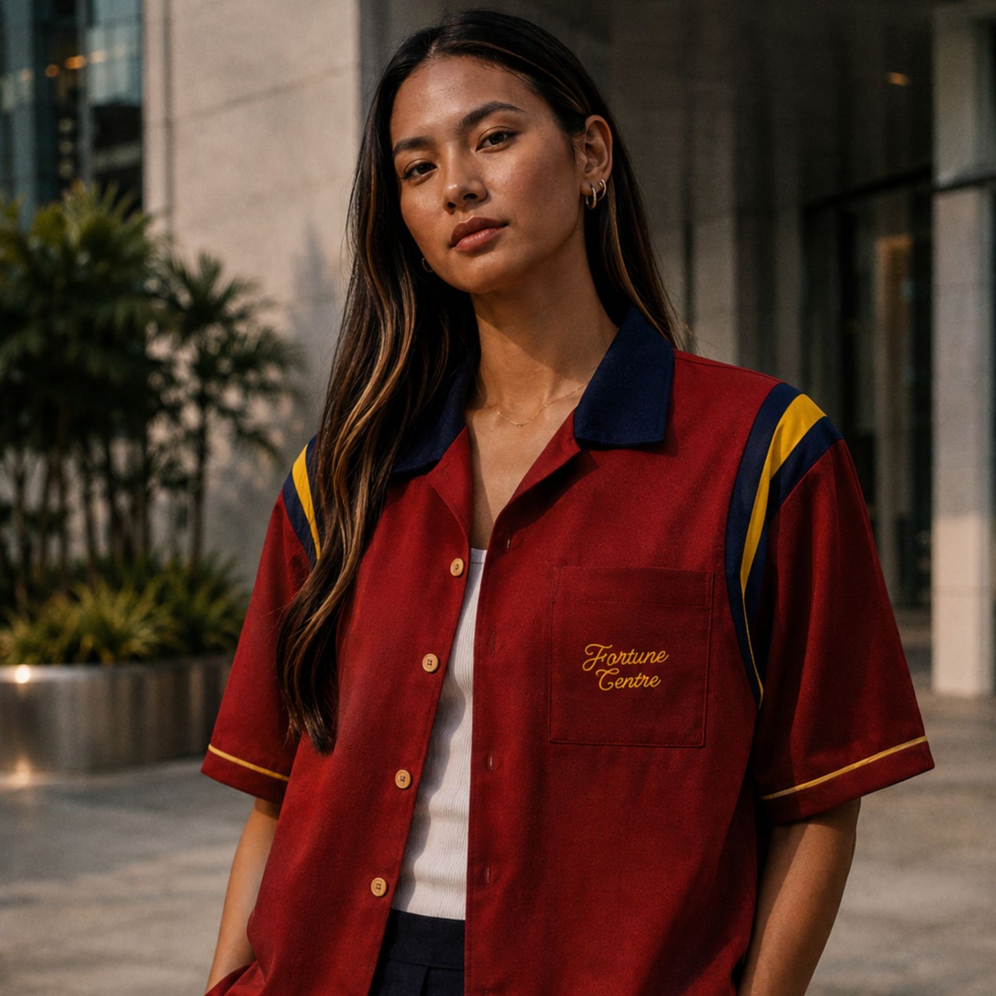 ESPAÑA LA ROJA BOWLING SHIRT