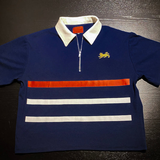 LES BLEUS RIBBED POLO
