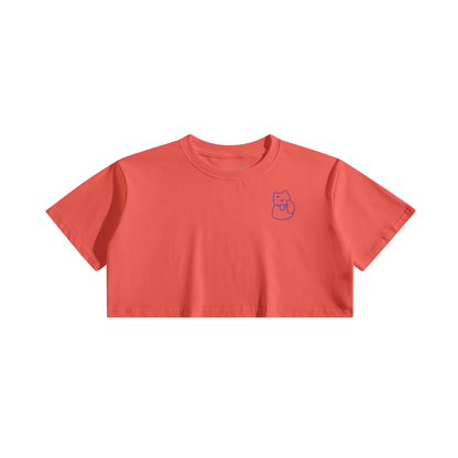 FCFC STAPLE CROP TOP (GRAPEFRUIT/PURPLE)